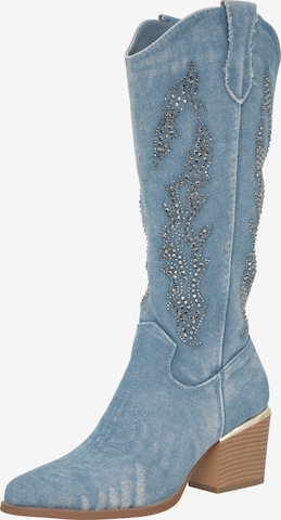 Stivale da cowboy di Salinyang in blu: frontale