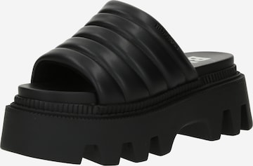 BUFFALO - Zapatos abiertos 'FLORA' en negro: frente