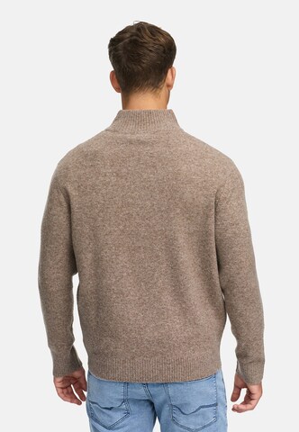 INDICODE JEANS Sweater 'INTrax' in Brown