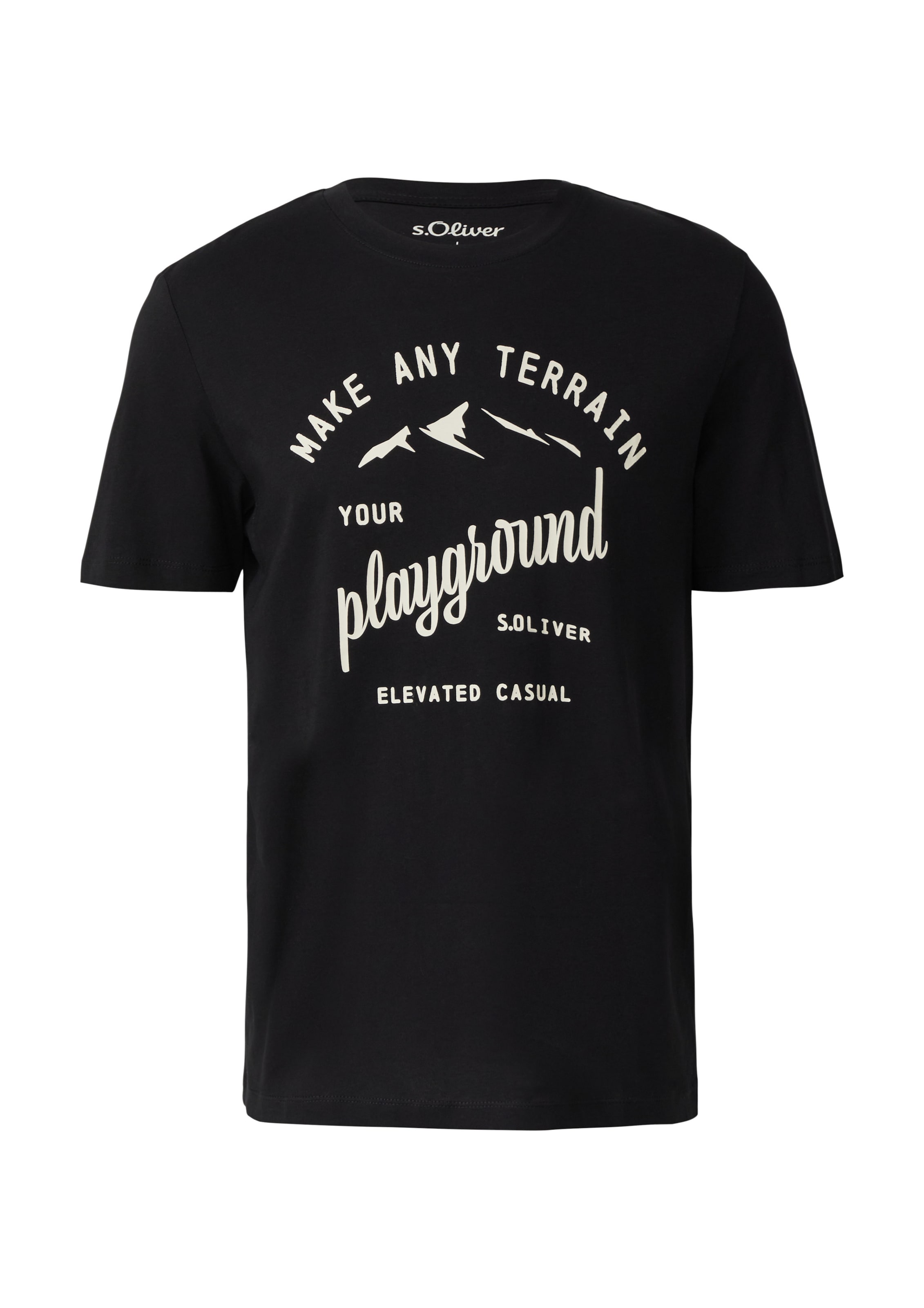 s.Oliver Футболка в Черный: спереди