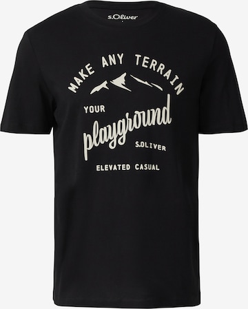 s.Oliver Tričko - Čierna: predná strana