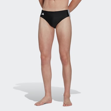 ADIDAS PERFORMANCE Athletic Swim Trunks 'Classic' in Black: front