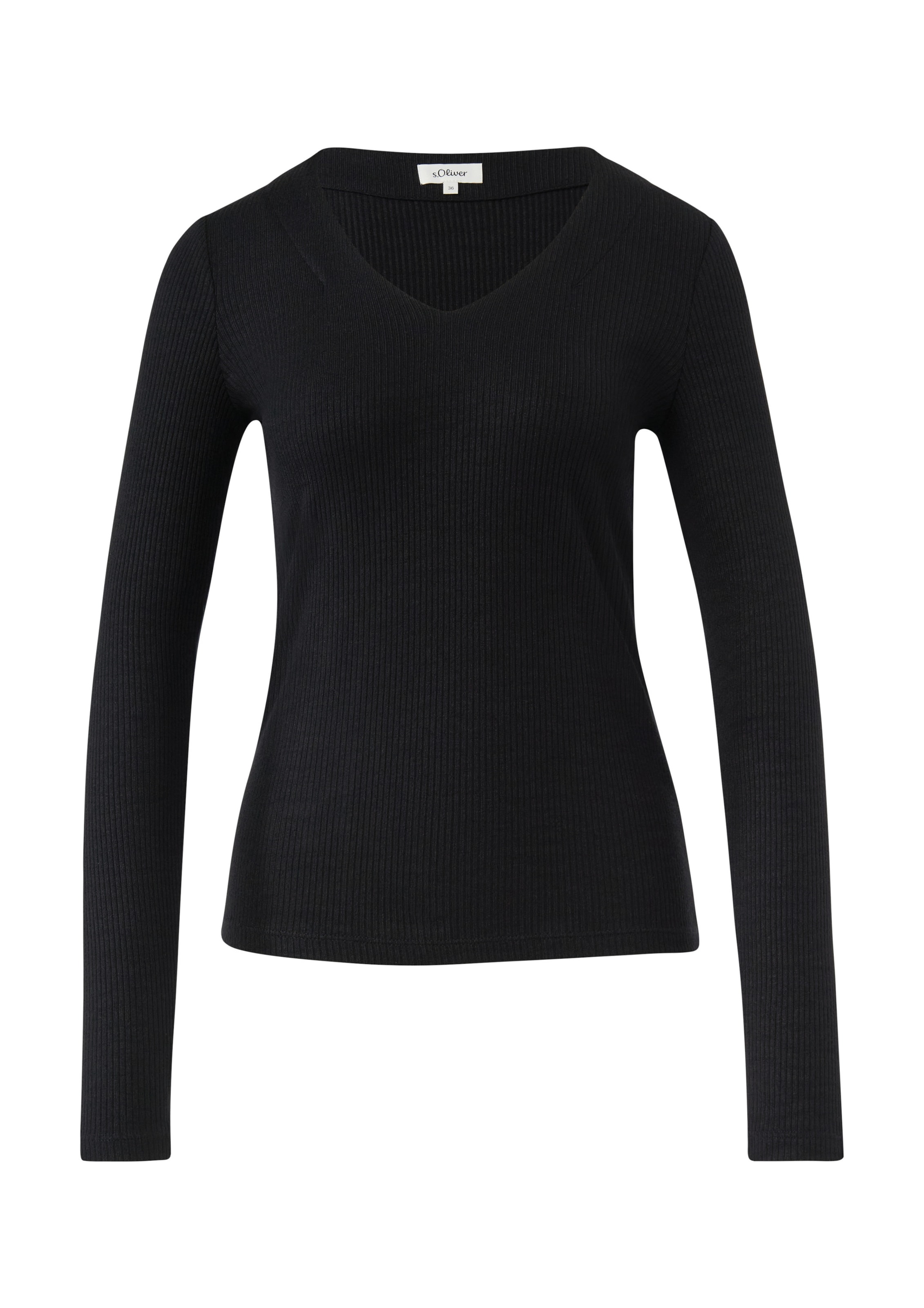 s.Oliver Sweater in Black: front