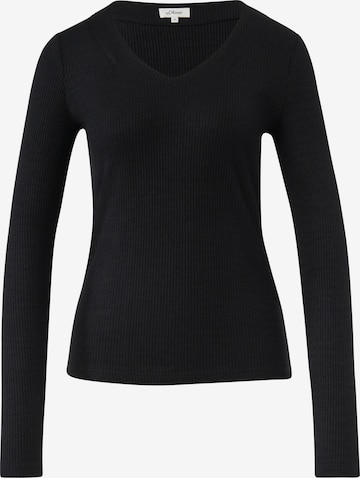Pull-over s.Oliver en noir : devant