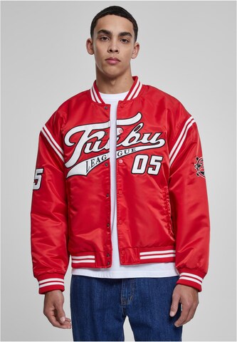 Veste mi-saison FUBU en rouge : devant