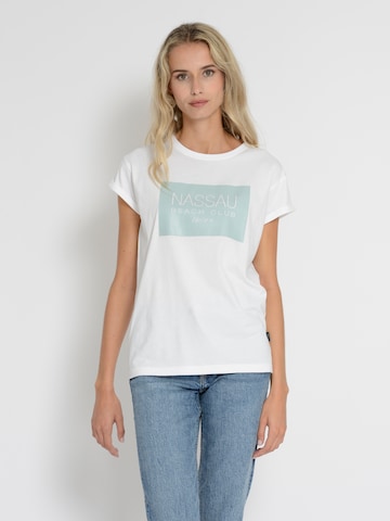 NASSAU Beach Club Shirt ' NB231057 ' in Weiß: Vorderseite
