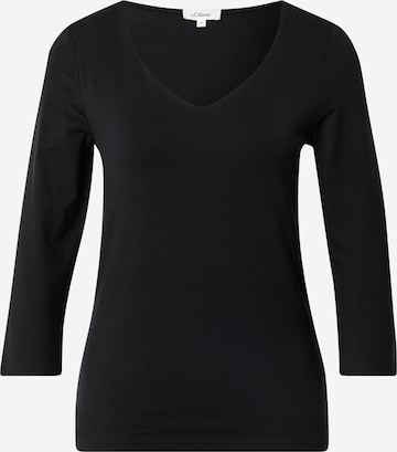 T-shirt s.Oliver en noir : devant