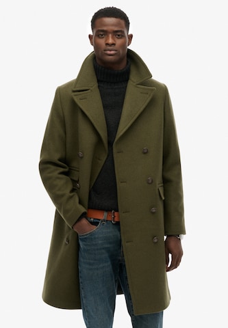 Superdry Between-Seasons Coat 'Merchant Store' in Green: front