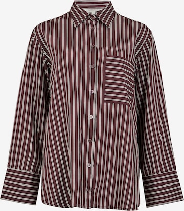 Apricot Oversized Stripe Shirt ' ' in Rot: Vorderseite