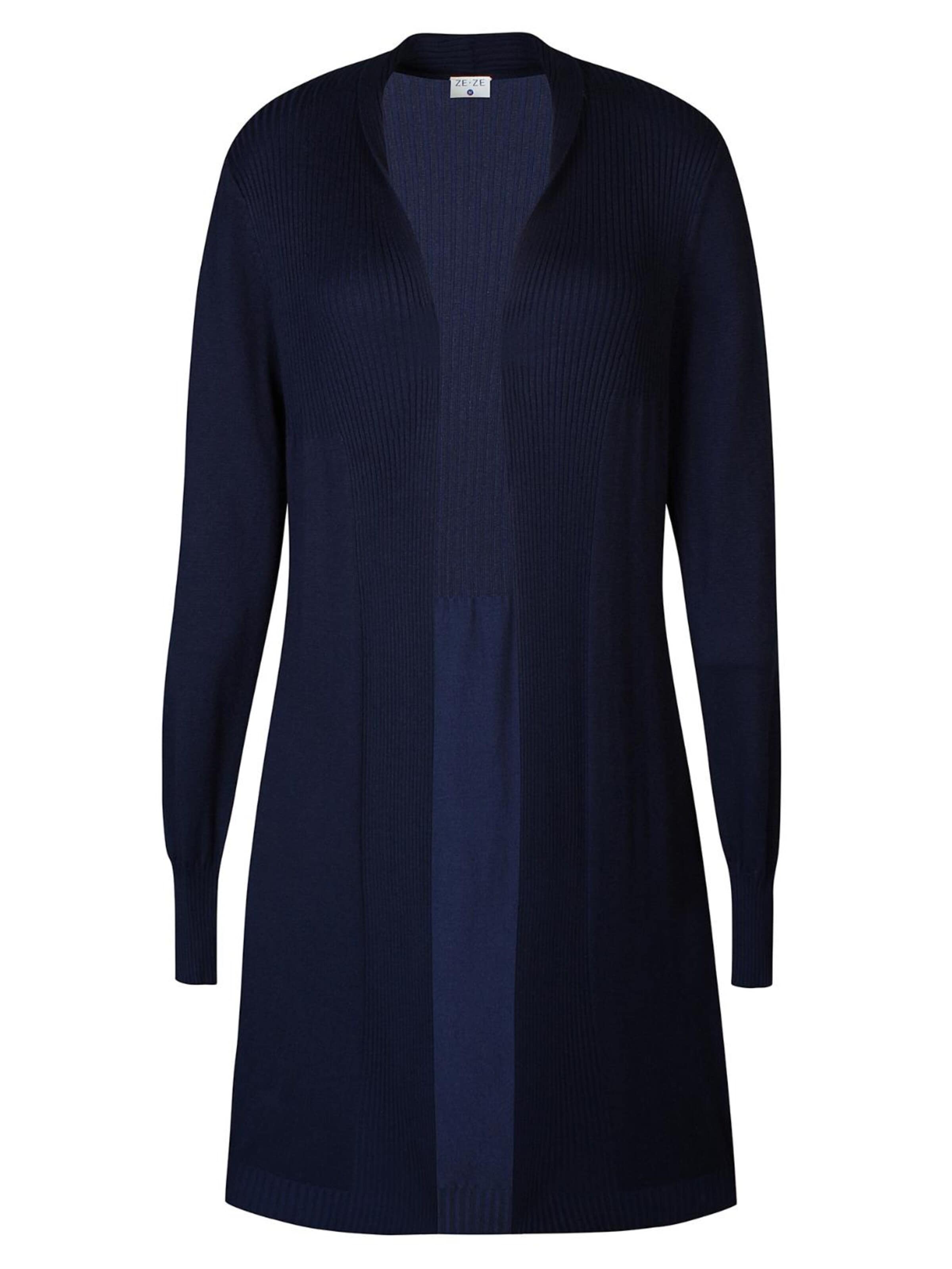 ze-ze Strickjacke 'Florian 305'‌‌‌‌‌‌‌ in Blau: Vorderseite