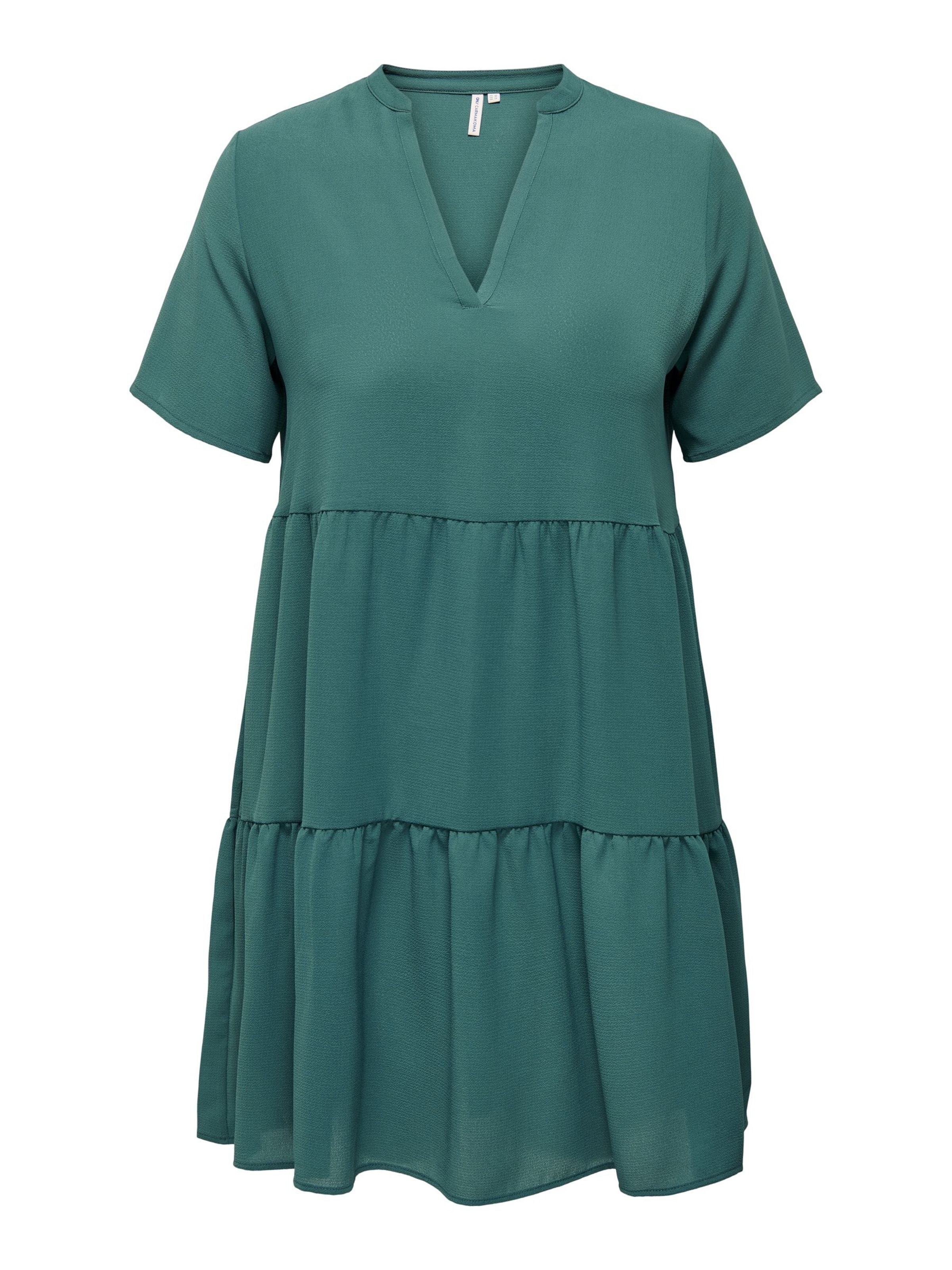 ONLY Carmakoma - Vestido 'CARLuxjoy' en verde: frente