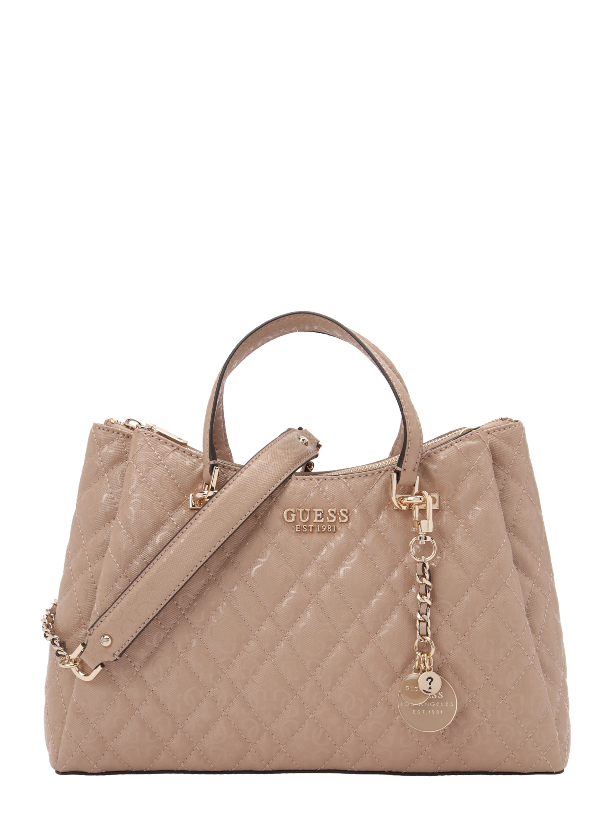 GUESS - Bolso de mano 'Isemay' en beige: frente