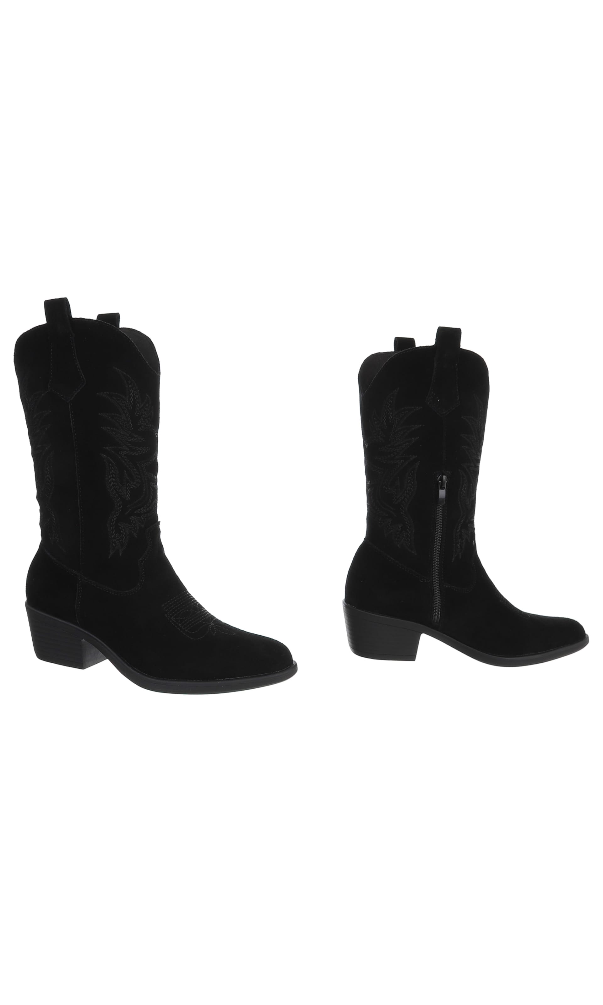 Ital-Design Cowboystiefel in Schwarz