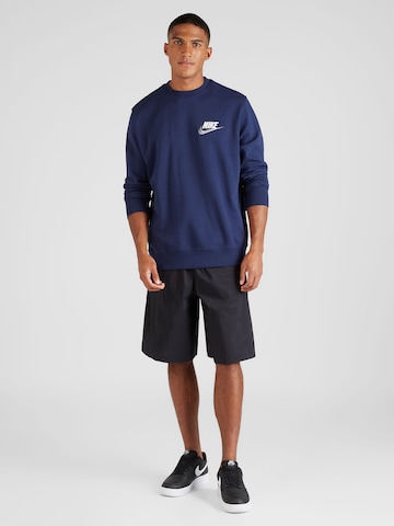 Bluză de molton de la Nike Sportswear pe albastru