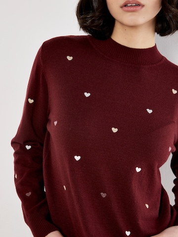Apricot Pullover in Rot