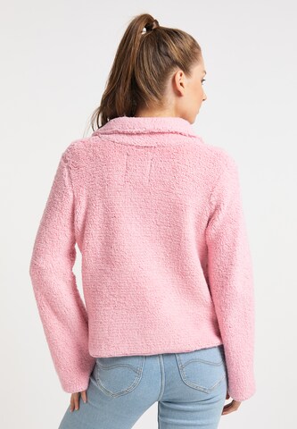 taddy Knit Cardigan in Pink