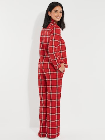 Threadbare Pyjama 'Snowflake' in Rood