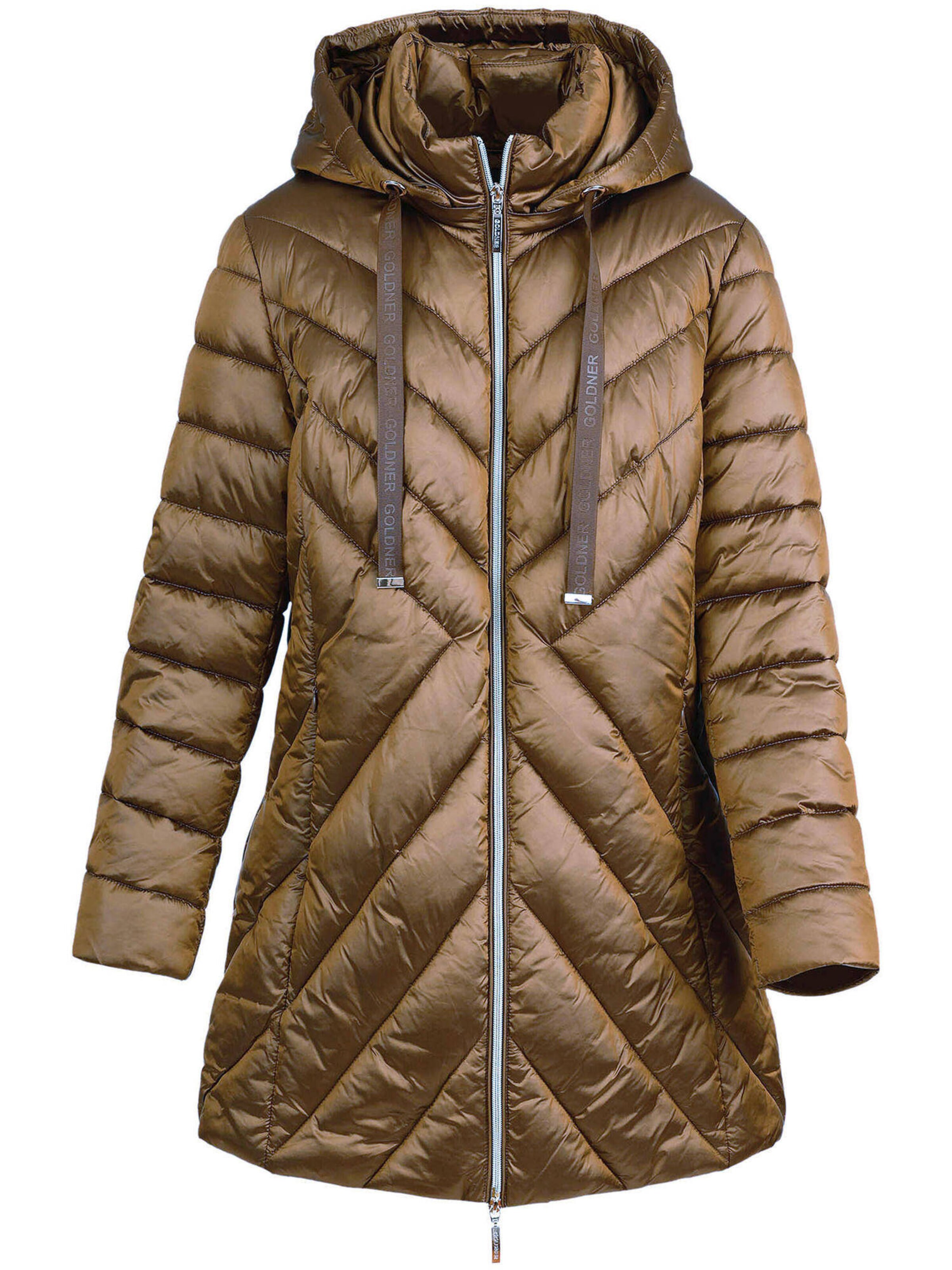 Goldner Übergangsjacke in S in camel, Produktansicht