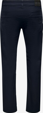Only & Sons Normalny krój Spodnie 'Loom' w kolorze niebieski