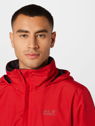 JACK WOLFSKIN Outdoor jacket 'Stormy Point' in Red