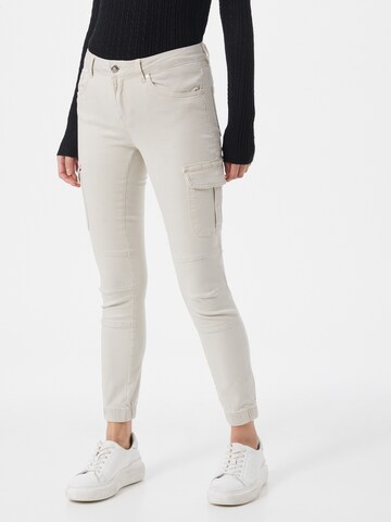 Coupe slim Pantalon cargo ONLY en beige : devant