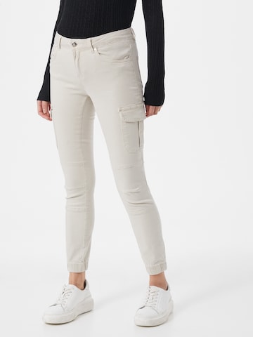 Coupe slim Jeans cargo ONLY en beige : devant