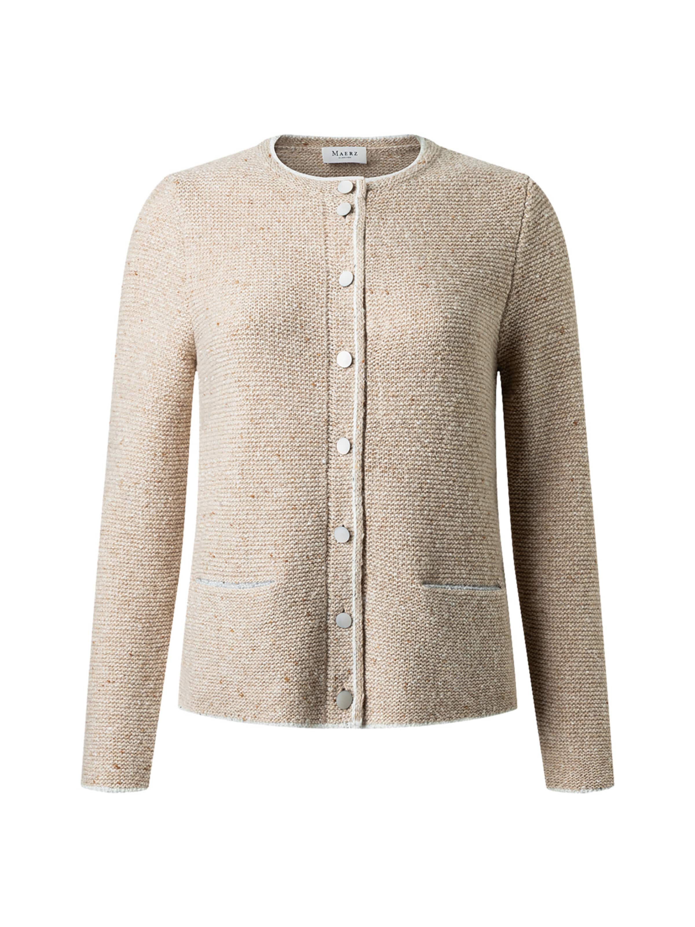 Cardigan MAERZ Muenchen en beige : devant