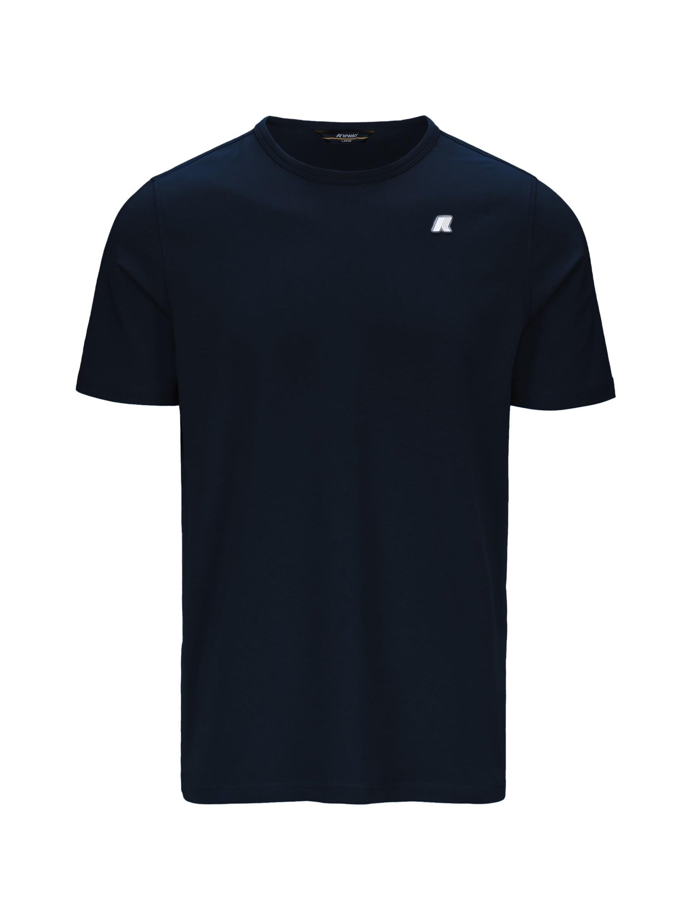 K-Way Shirt 'K-WAY ADAME LIGHT STRETCH JERSEY T-Shirt e Polo' in Blauw: voorkant