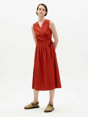 Thinking MU Kleid ' Cuadrito Amapola ' in Rot