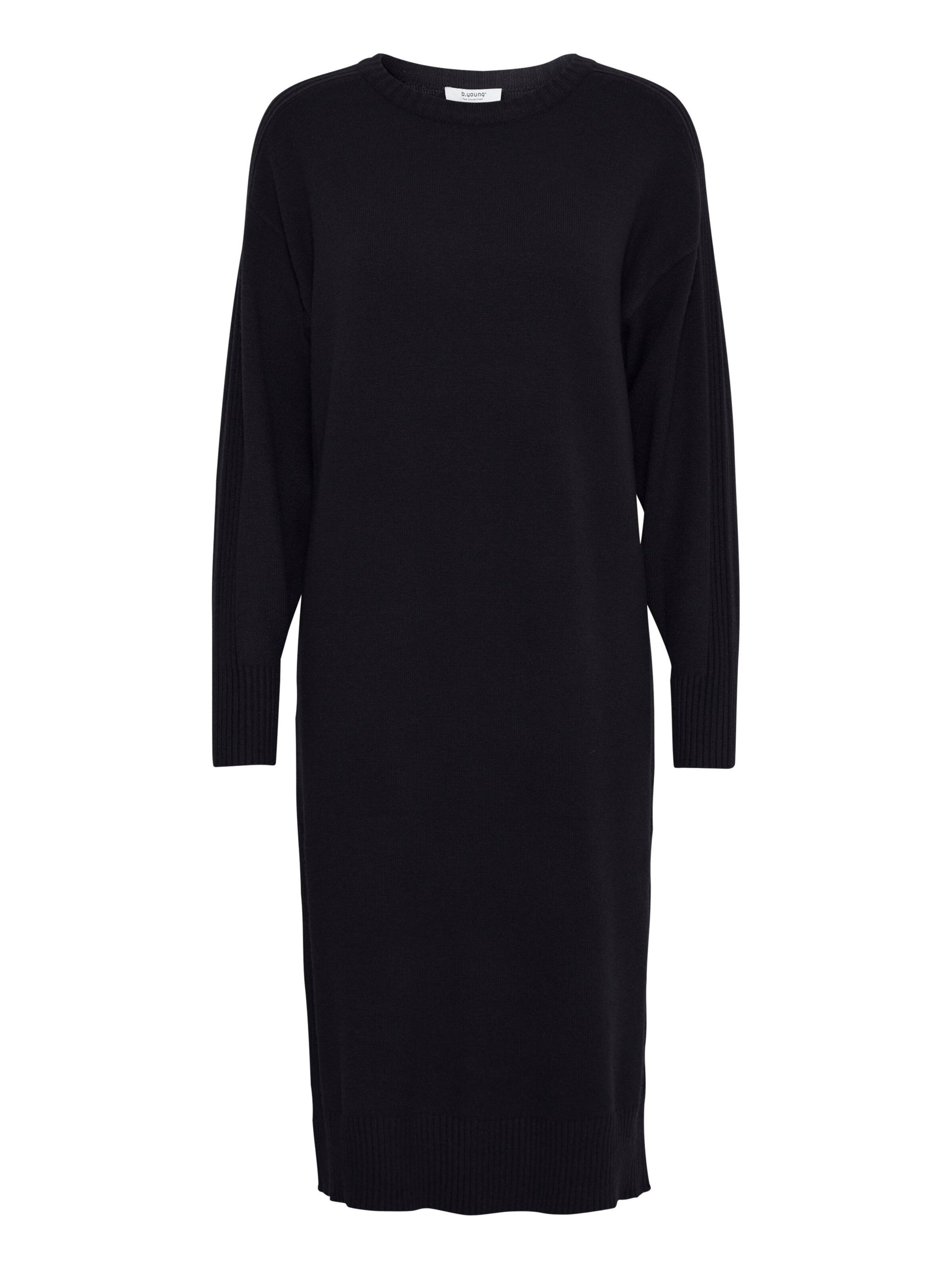 Robes en maille 'Manina' b.young en noir : devant