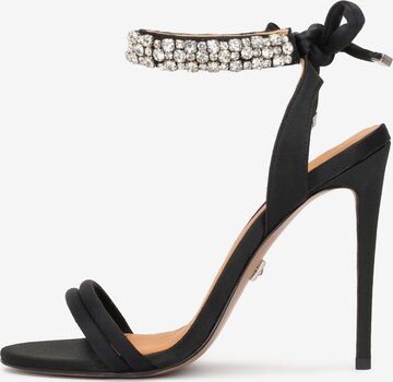 Kazar Sandals in Black: front