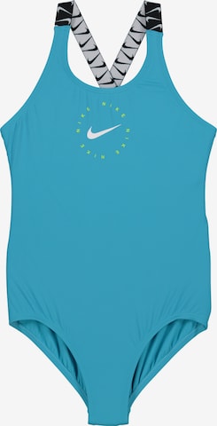 Nike Swim Athletic Swimwear in Blue: front