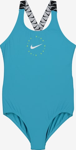 Maillot de bain de sport Nike Swim en bleu : devant