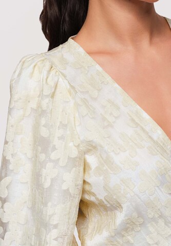 Ombre Blouse in Beige
