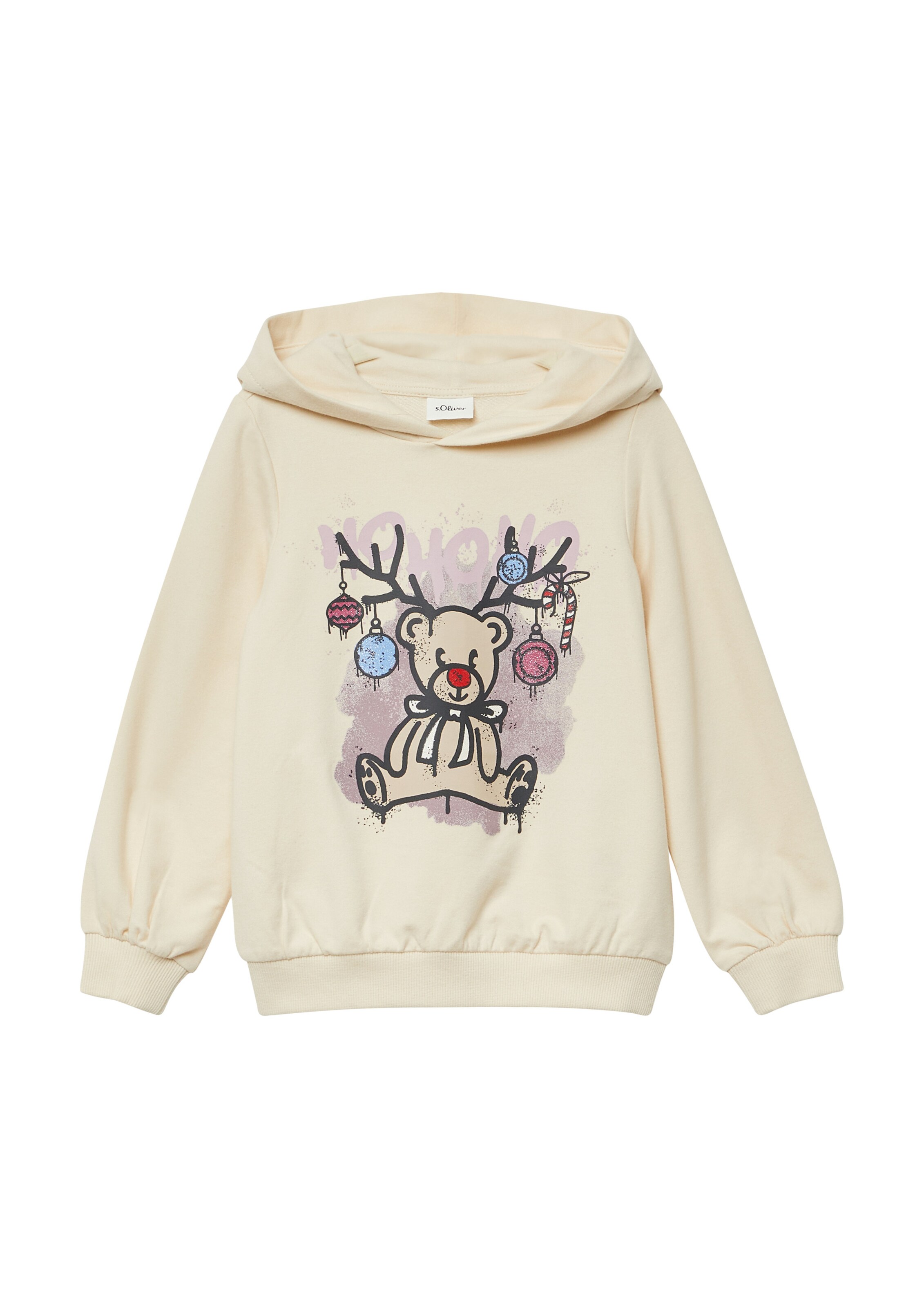 s.Oliver Sweatshirt in Beige: Vorderseite