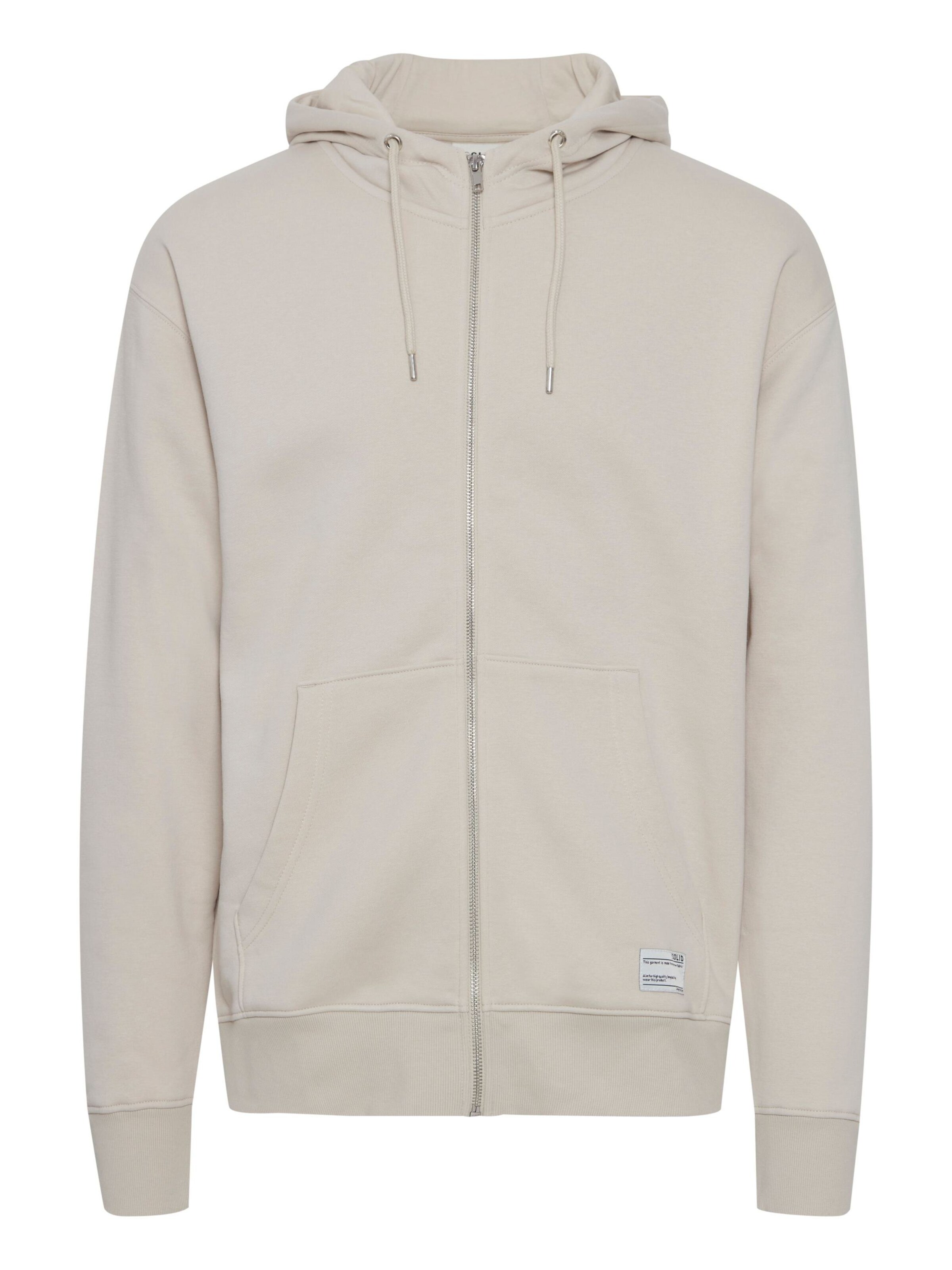 !Solid Sweat jacket 'Lenz' in Beige: front