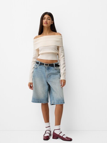 Bershka Sweater in Beige