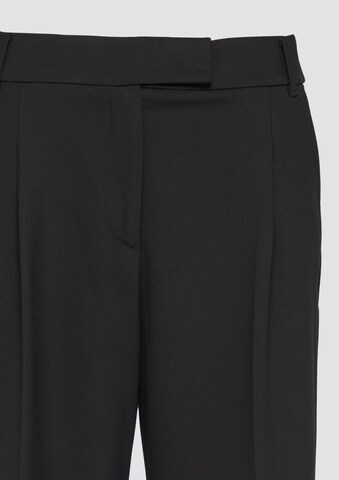 s.Oliver BLACK LABEL Wide leg Pantalon in Zwart