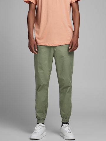 JACK & JONES Конический (Tapered) Штаны 'Gordon Lane' в Зеленый: спереди