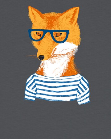 watabout.kids Shirt 'Fuchs' in Grijs
