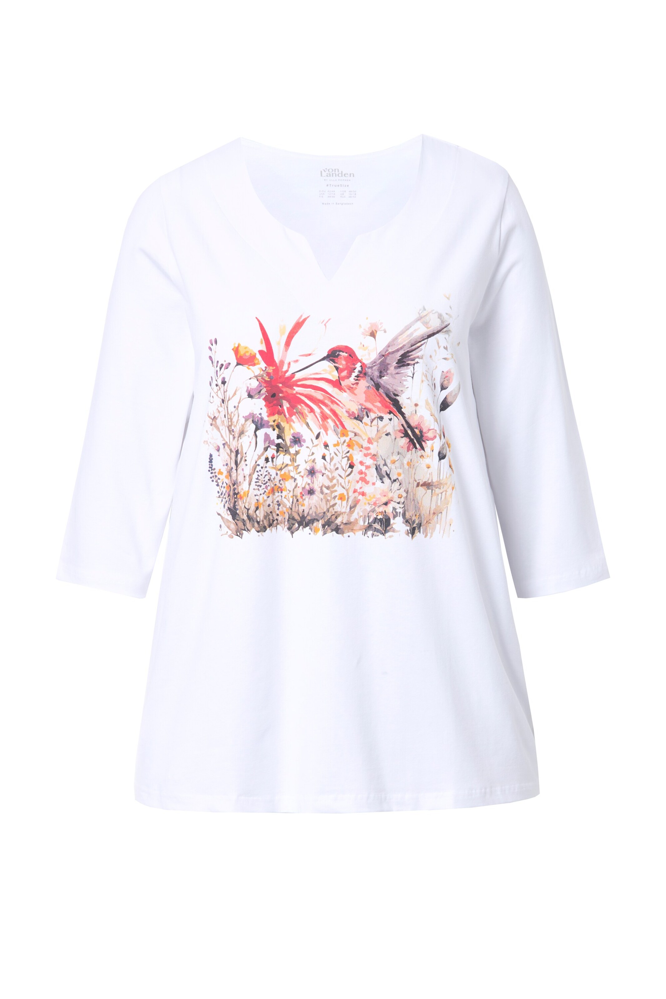 Ulla Popken Shirt in Weiß: Vorderseite