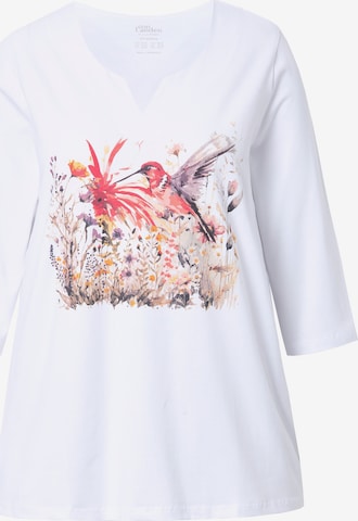 Ulla Popken Shirt in Weiß: Vorderseite