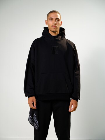 Alessandro Magno Sweater 'CORE 2.0 HOODIE BLACK' in Black: front
