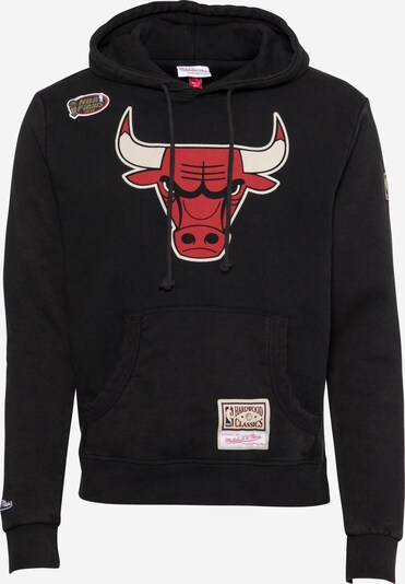 Bluză de molton Mitchell & Ness pe bej / roșu / negru, Vizualizare produs