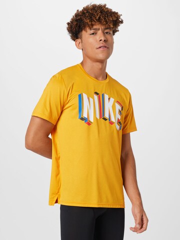 NIKE Funkční tričko – oranžová: přední strana