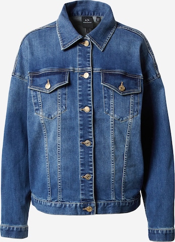 ARMANI EXCHANGE Prehodna jakna | modra barva: sprednja stran