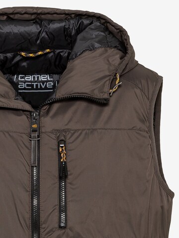 CAMEL ACTIVE Packable Outdoor Weste mit Kapuze in Braun