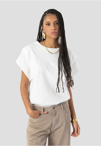 Maglietta 'Wren' di Elias Rumelis in bianco: frontale