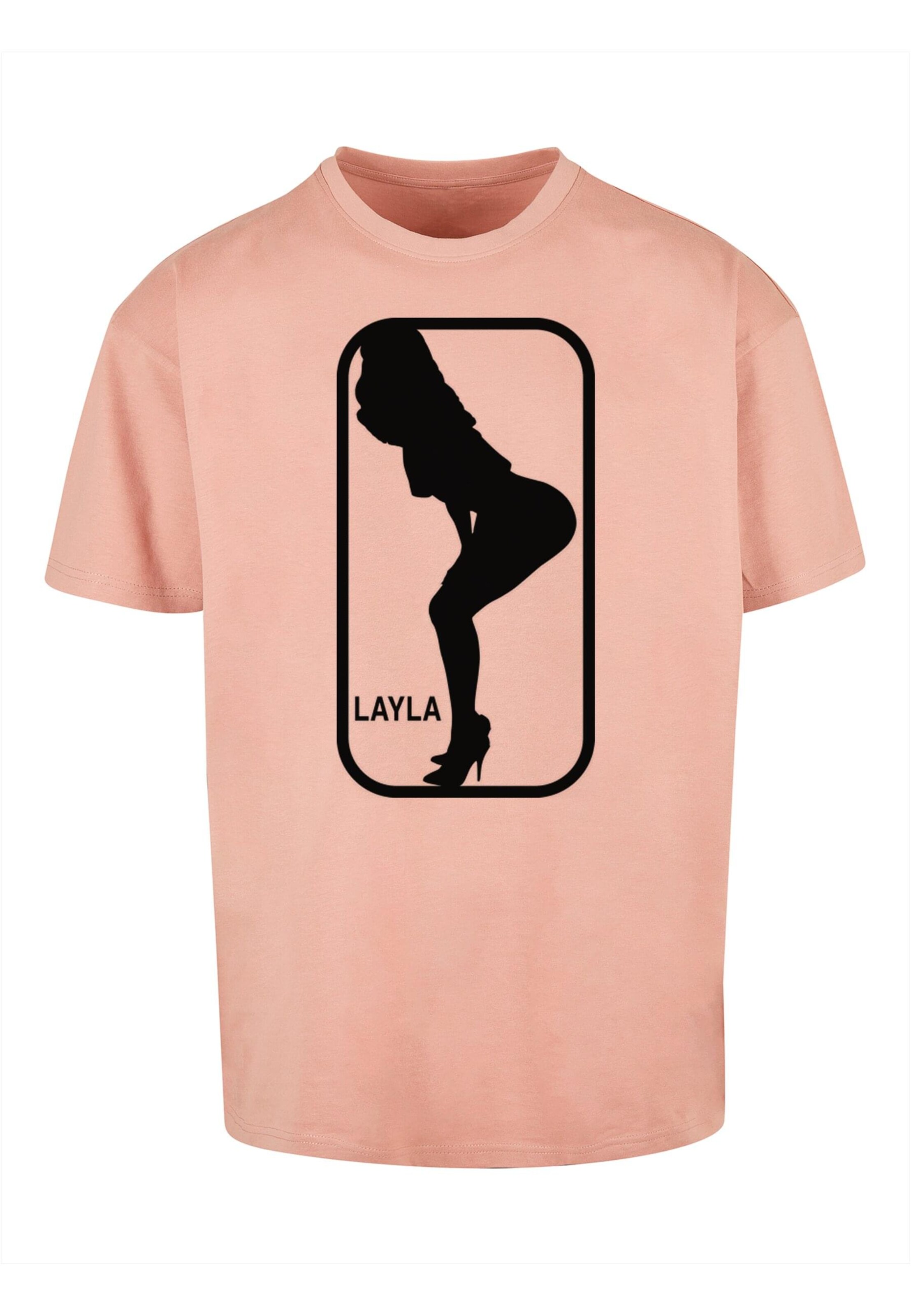 Merchcode Shirt 'Layla Dance' in Pink: front