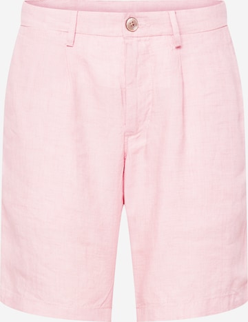 TOMMY HILFIGER Regular Pleat-front trousers 'Brooklyn' in Pink: front